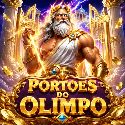 Slot Gates of Olympus com o Zeus e o monte Olimpo